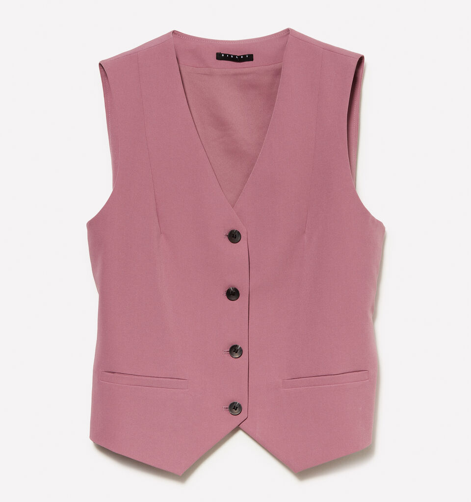Slim Fit Weste in Mauve - westen und pullunder für damen - Flieder | Sisley image number 5